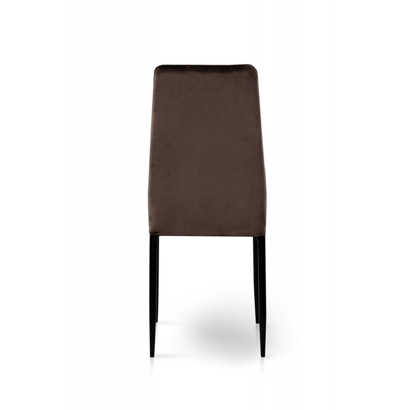 Стілець Річь, чорний/велюр брауні Мікс меблі