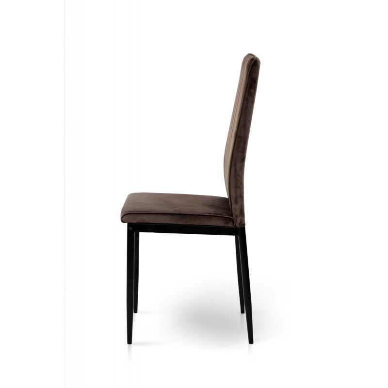 Стілець Річь, чорний/велюр брауні Мікс меблі
