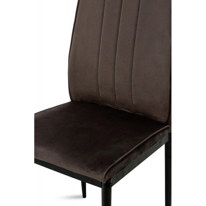 Стілець Річь, чорний/велюр брауні Мікс меблі