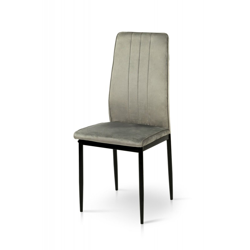 Стілець Річь, чорний/велюр сірий Мікс меблі