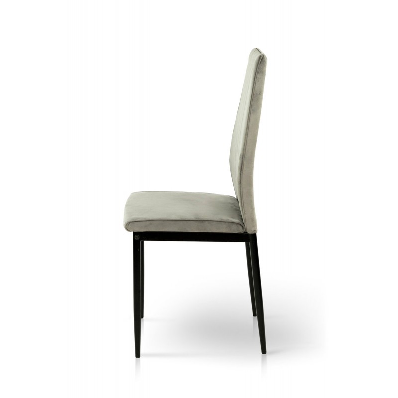 Стілець Річь, чорний/велюр сірий Мікс меблі