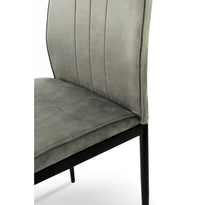 Стілець Річь, чорний/велюр сірий Мікс меблі