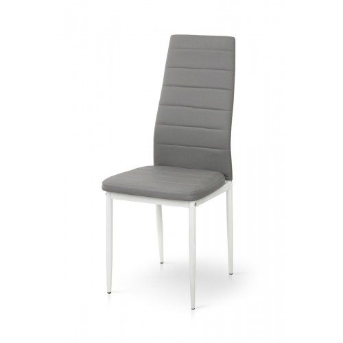 Стілець Ріо, білий/шкірзам світло-сірий Мікс меблі