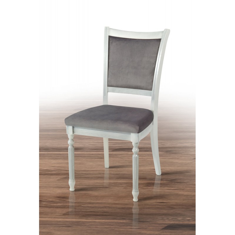 Стілець Сицилія, білий+срібна патина Мікс меблі