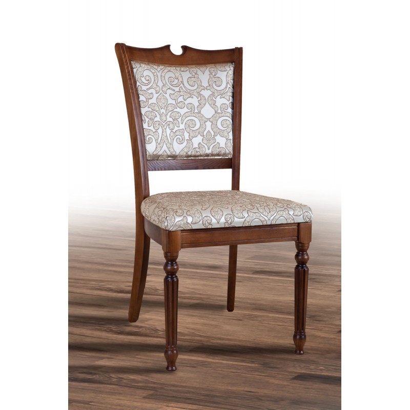 Стілець Сицилія Люкс, горіх/Каппадокия 2609 Мікс меблі