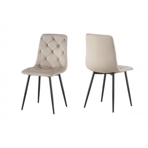 Стілець Трасті, чорний/ велюр бежевий Мікс меблі
