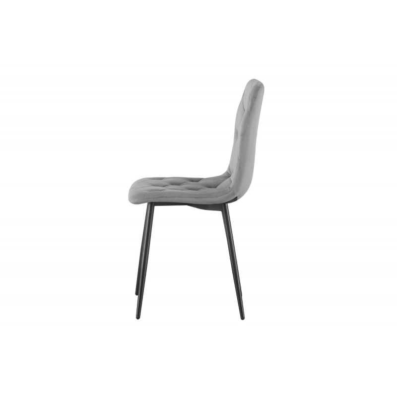 Стілець Трасті, чорний/ велюр сірий Мікс меблі