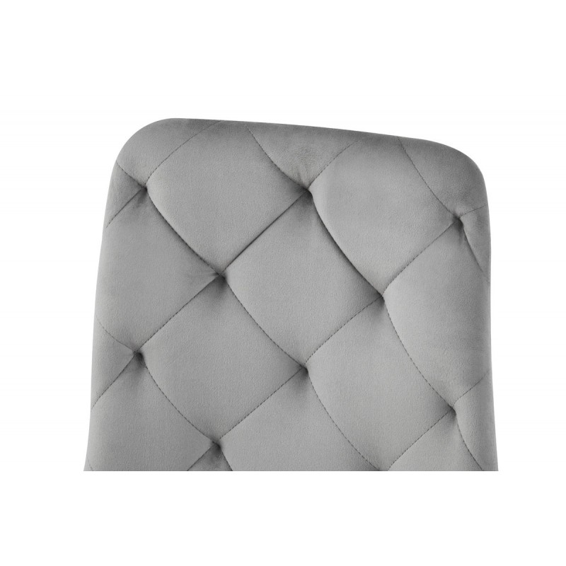 Стілець Трасті, чорний/ велюр сірий Мікс меблі