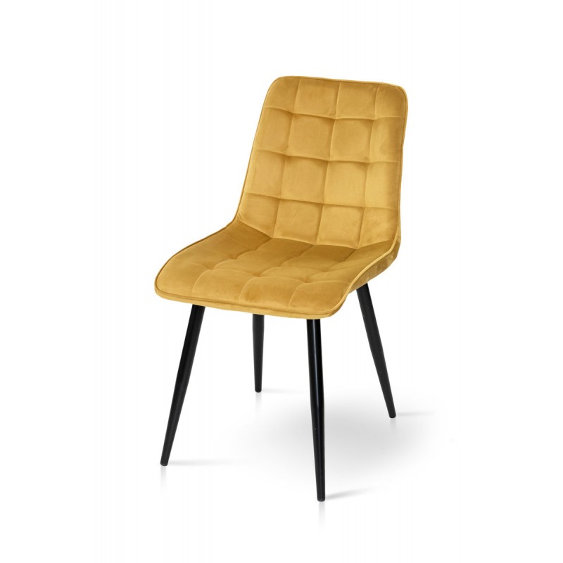 Стілець Віллі чорний /велюр карі Мікс меблі