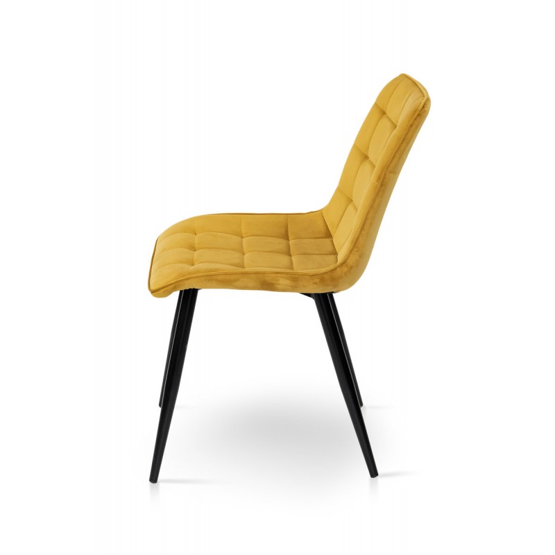 Стілець Віллі чорний /велюр карі Мікс меблі