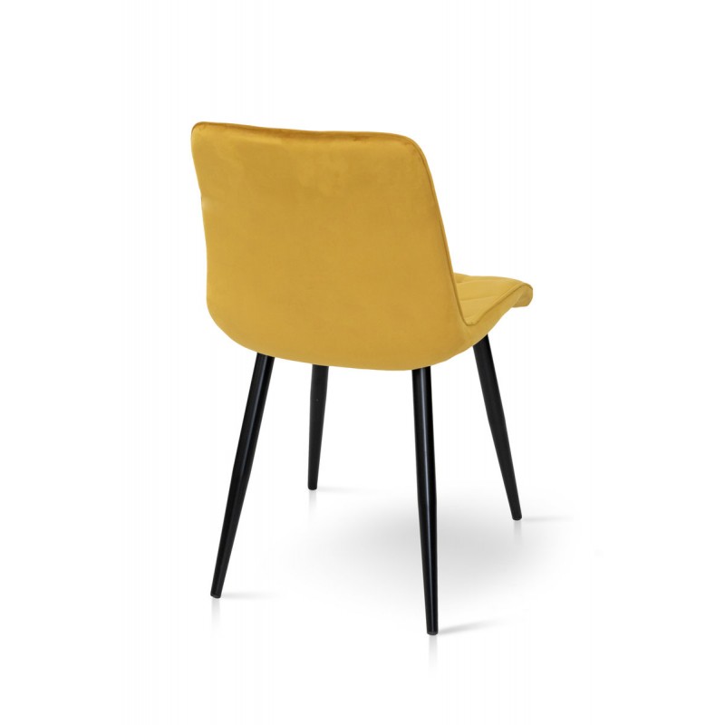 Стілець Віллі чорний /велюр карі Мікс меблі