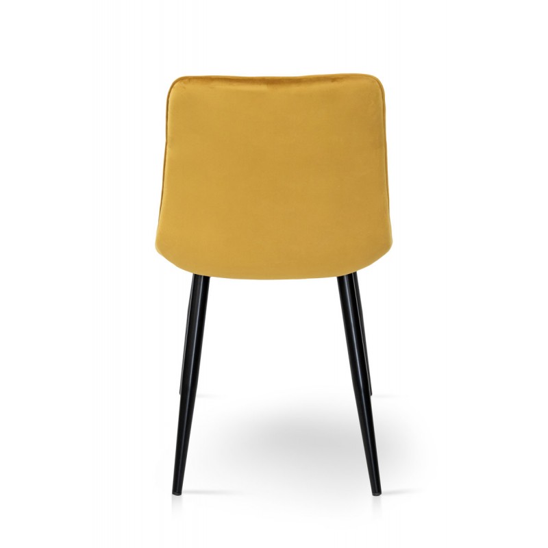 Стілець Віллі чорний /велюр карі Мікс меблі