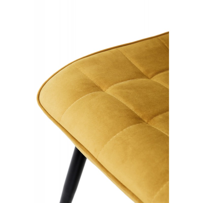 Стілець Віллі чорний /велюр карі Мікс меблі