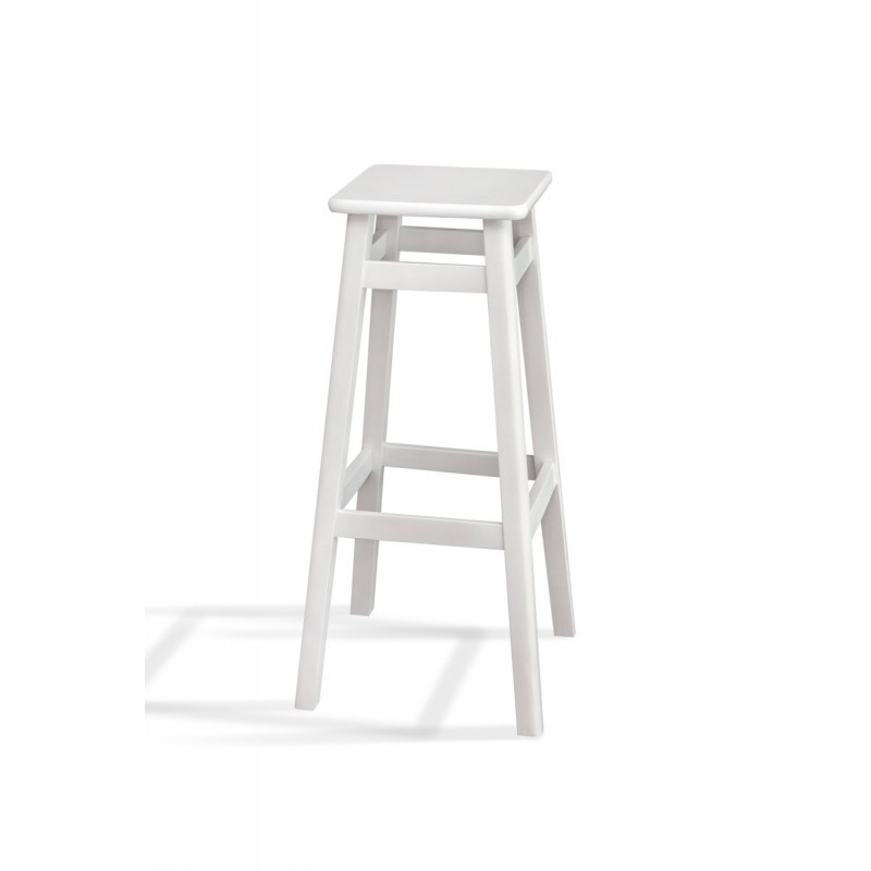 Табурет БАРНИЙ КВАДРАТНИЙ (80 см), білий Мікс меблі