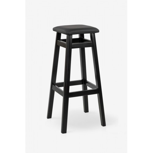 Табурет БАРНИЙ КВАДРАТНИЙ М'ЯКИЙ (80 см), венге Мікс меблі