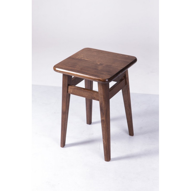 Табурет обідній НОГА ПРЯМА, темний горіх Мікс меблі