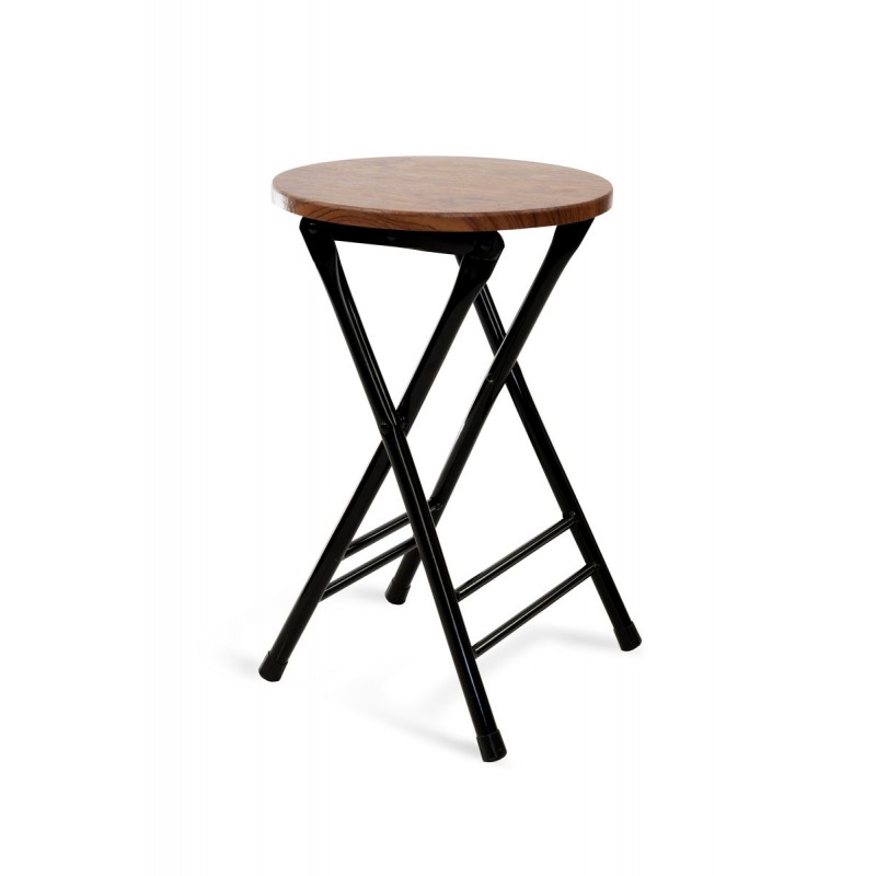 Табурет розкладний Чіп, горіх/чорний Мікс меблі