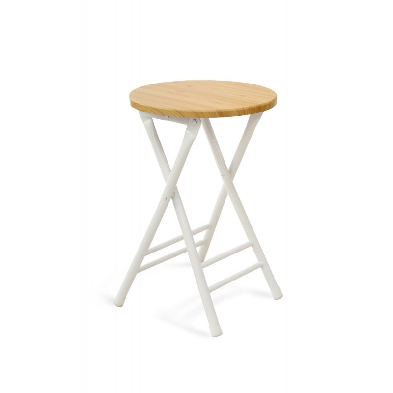 Табурет розкладний Чіп, натуральний/білий Мікс меблі