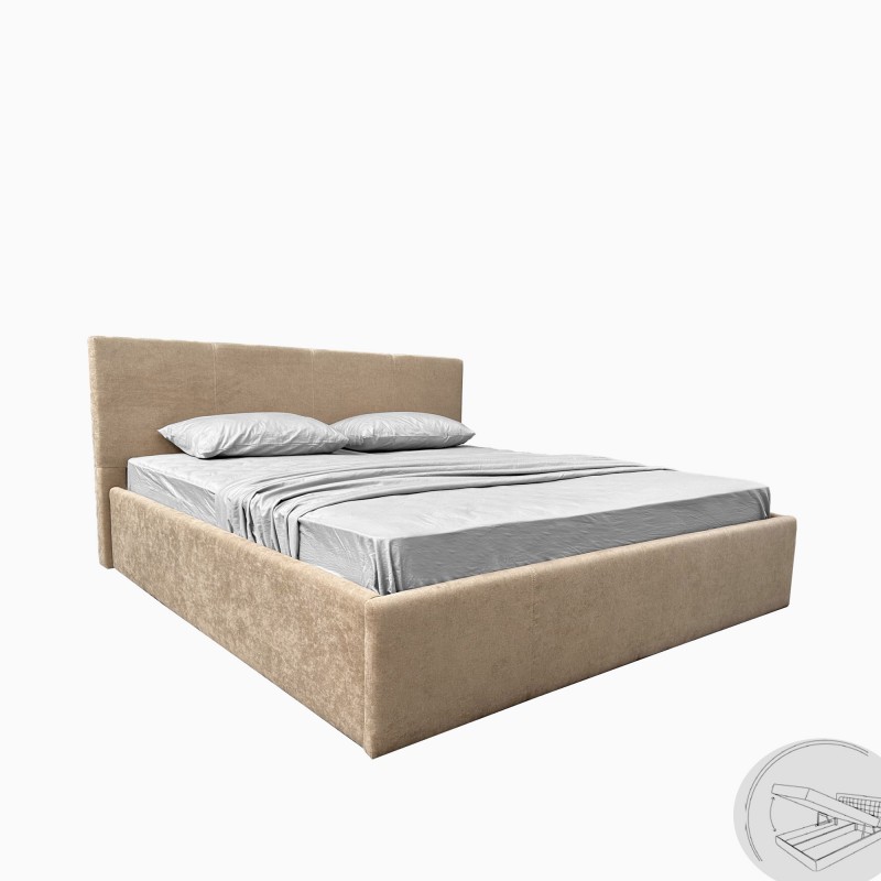 Мяке ліжко Nicole 1,6х2,0 Підйомне SF-46-NL МіроМарк