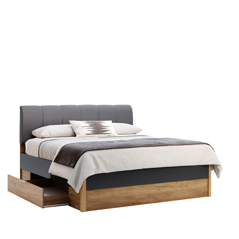 Ліжко РАМОНА 1.6х2.0 мяка спинка МіроМарк