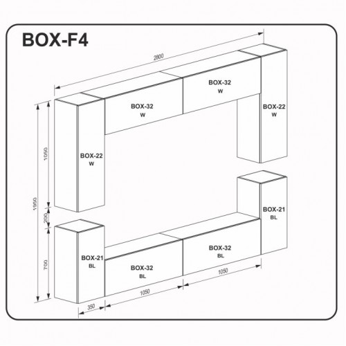 Вітальний набір BOX F4 BX-F4-WB/BL МіроМарк