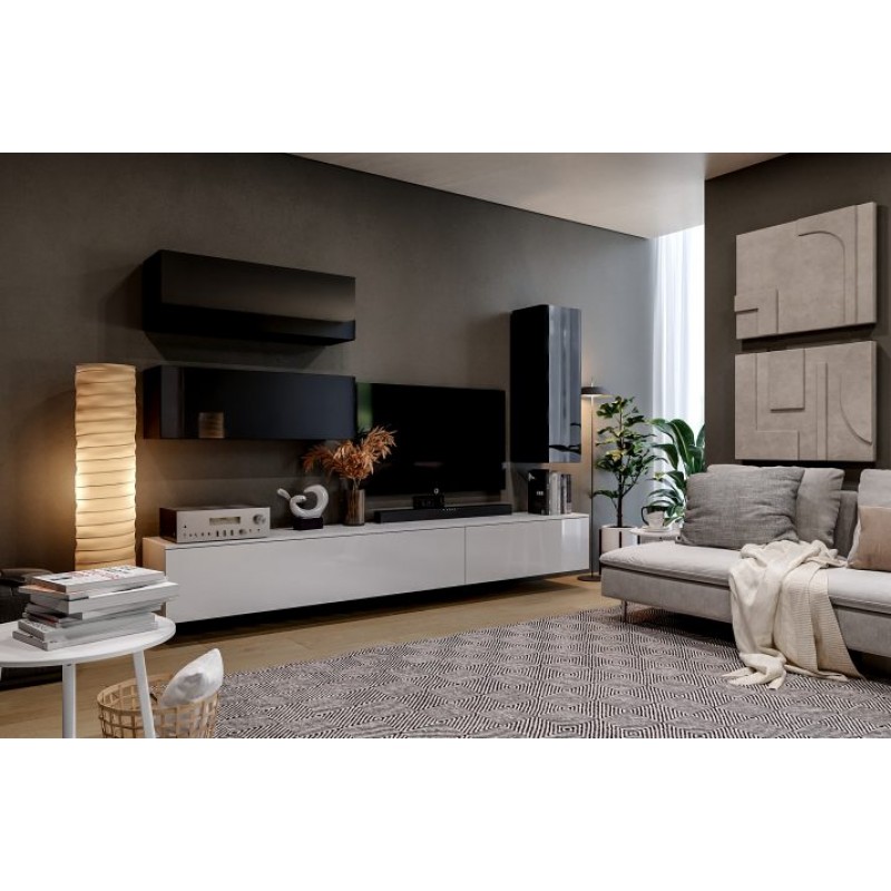 Модульна вітальня BOX-TV2 BX-TV2-WB/BL МіроМарк