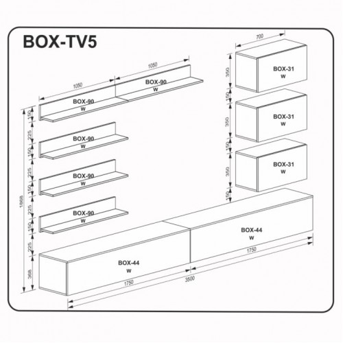 Вітальний набір BOX TV5 BX-TV5-WB МіроМарк