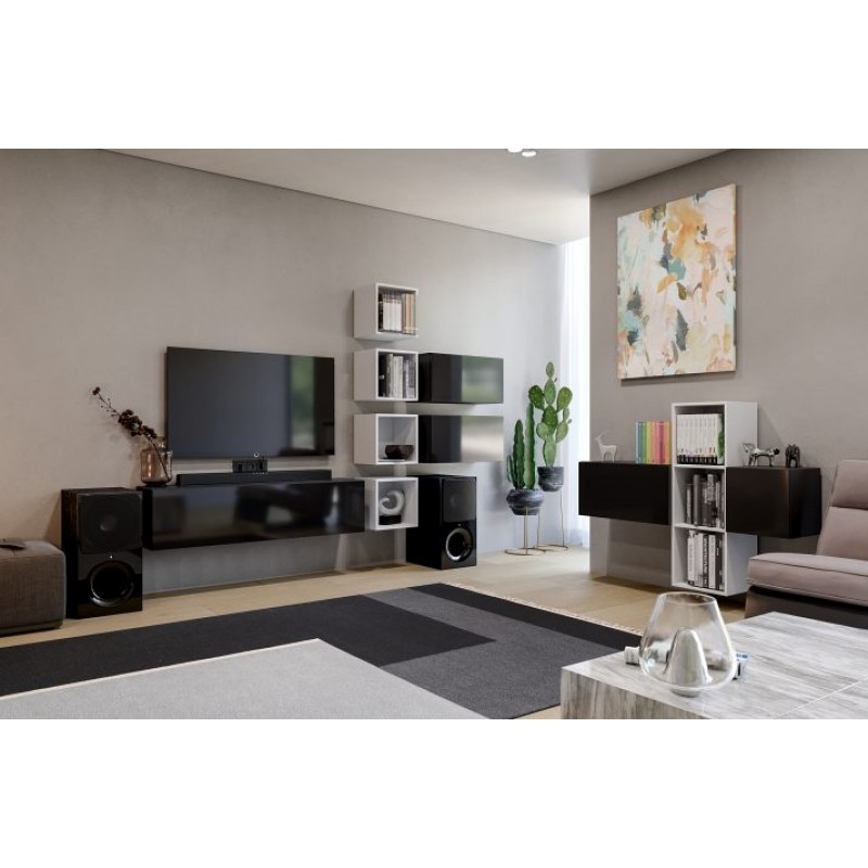 Модульна вітальня BOX-V2 BX-V2-WB/BL МіроМарк