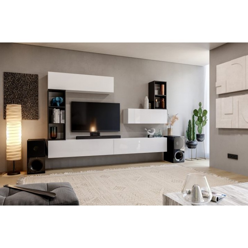 Модульна вітальня BOX-V3 BX-V3-WB/BL МіроМарк