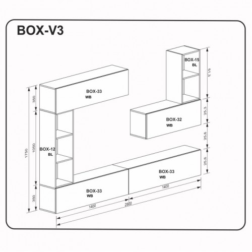 Вітальний набір BOX V3 BX-V3-WB/BL МіроМарк