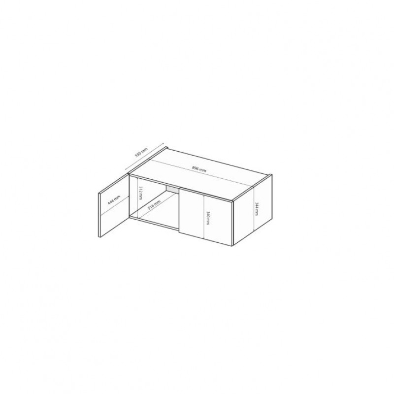 Антресоль 2дв. Домініка DK-02-GT МіроМарк