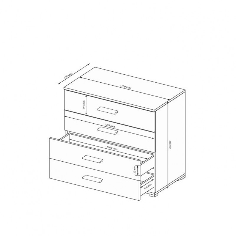 Комод Dominika DK-64-GT МіроМарк