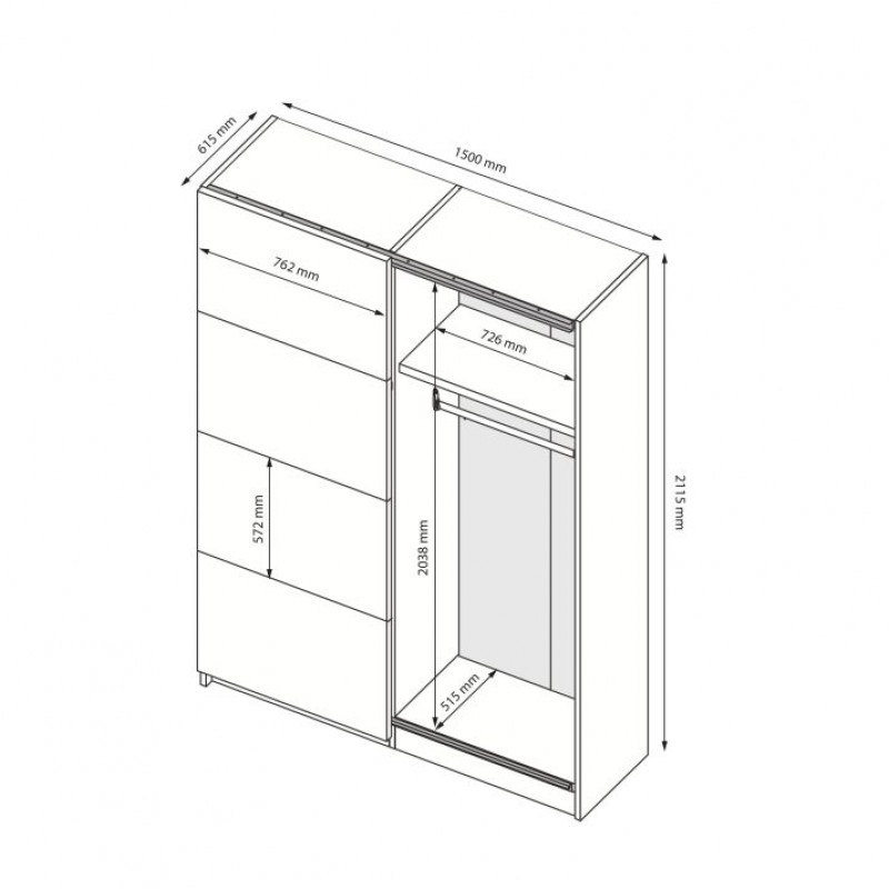 Шафа-купе Family FM-19-WB МіроМарк
