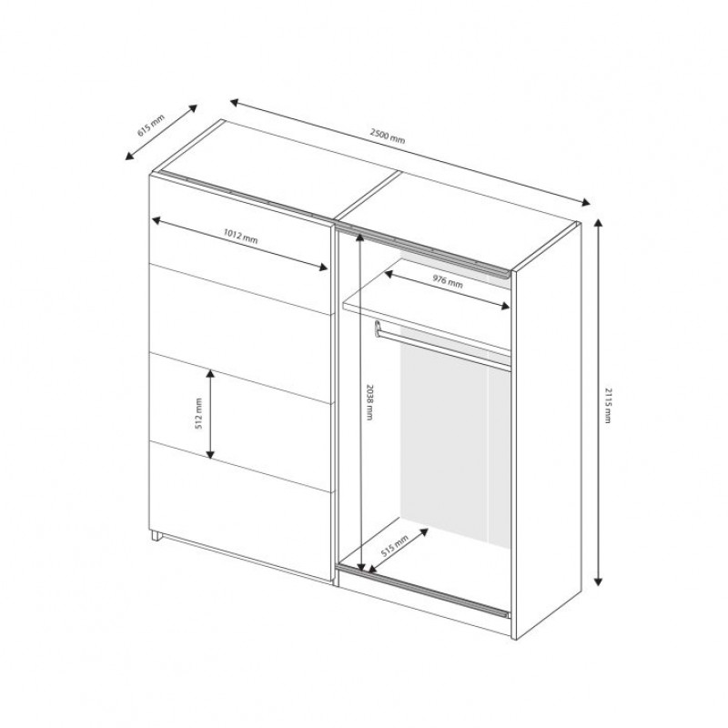 Шафа-купе Family FM-25-WB МіроМарк