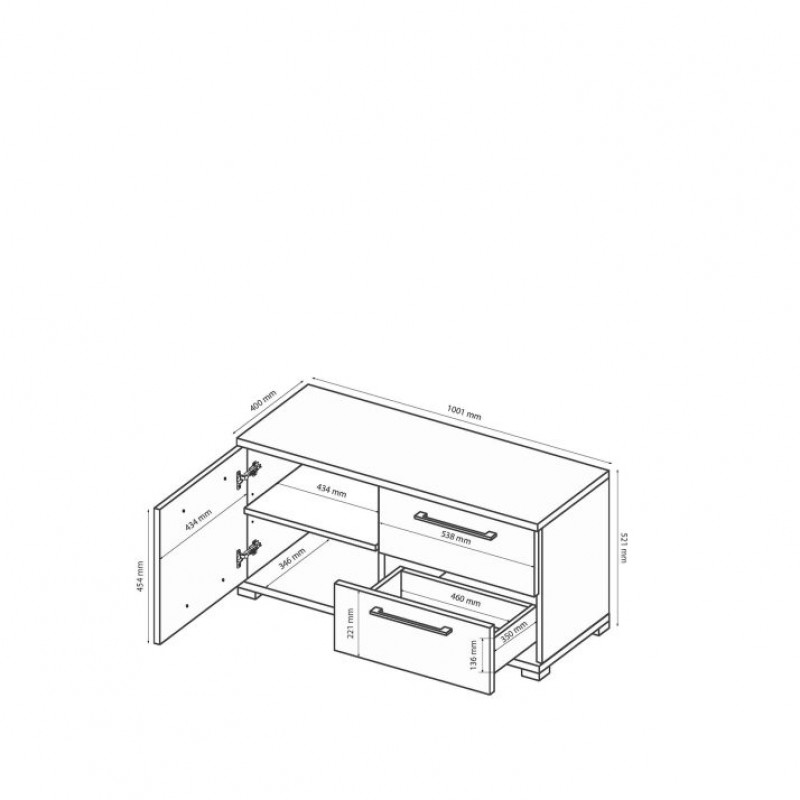 ТУМБА ТВ  Family FM-100-WB МіроМарк
