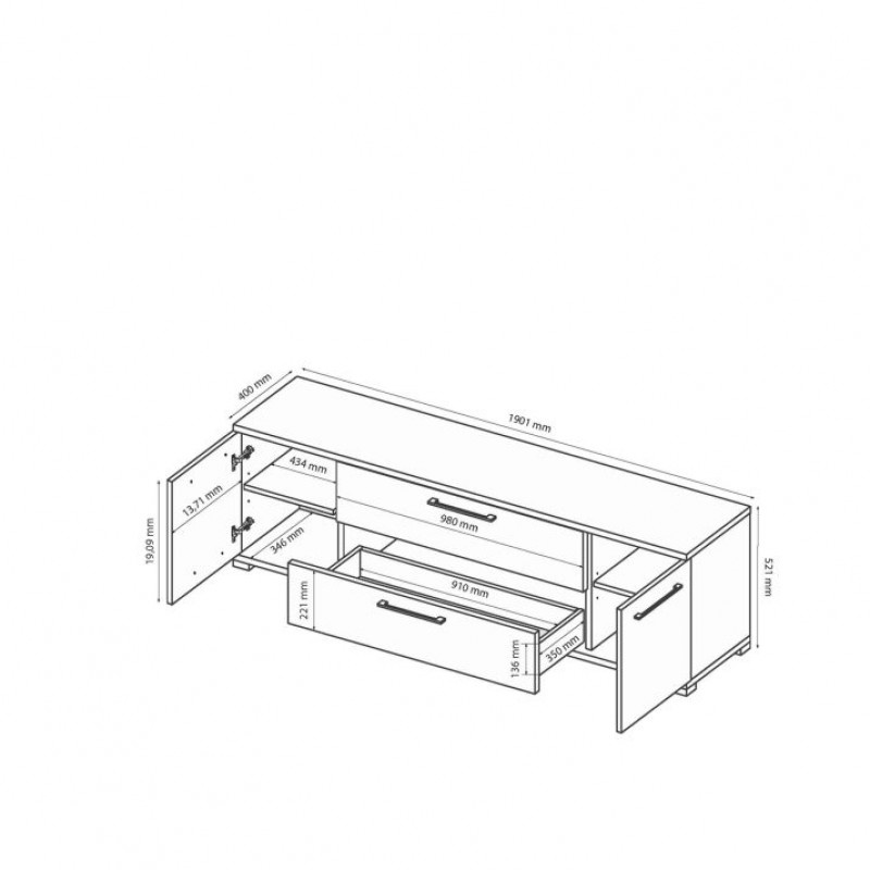 ТУМБА ТВ Family FM-190-WB МіроМарк