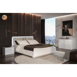 Модульна спальня Bellagio Глянець Білий МіроМарк
