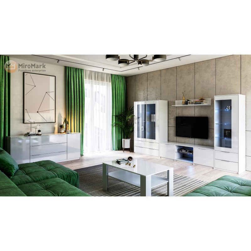 Вітальня Roma Глянець Білий МіроМарк