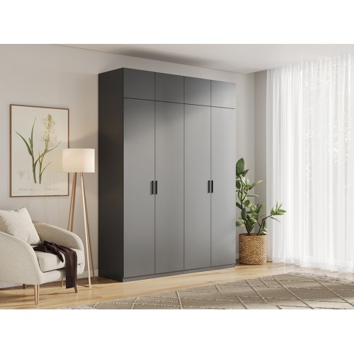 Модульна спальня Домініка (Dominika) 4дв Графіт МіроМарк