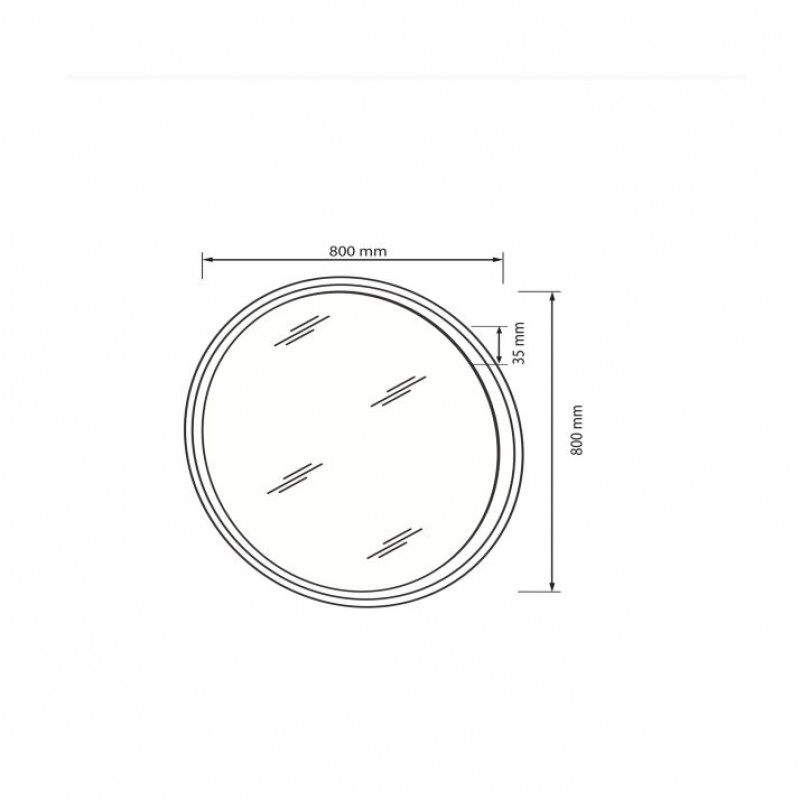 Дзеркало Quadro KV-82-BL МіроМарк