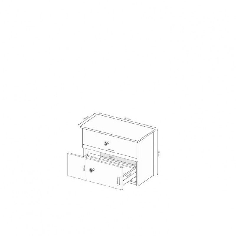 Приліжкова тумба ЛУЇЗА МіроМарк