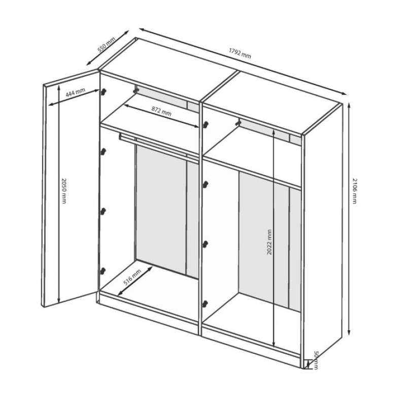 Шафа 4дв ЛУЇЗА МіроМарк