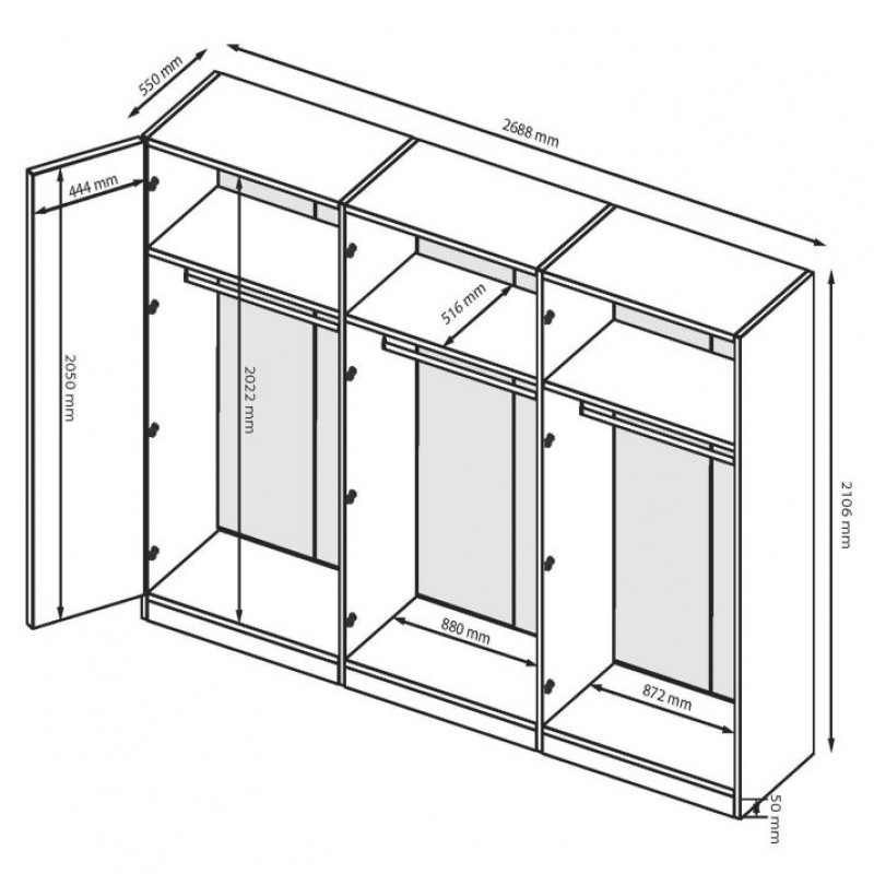 Шафа 6дв ЛУЇЗА МіроМарк