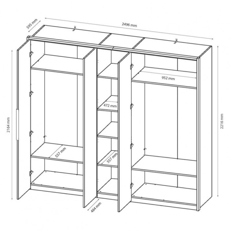 Шафа Lucca LC-15-WB МіроМарк
