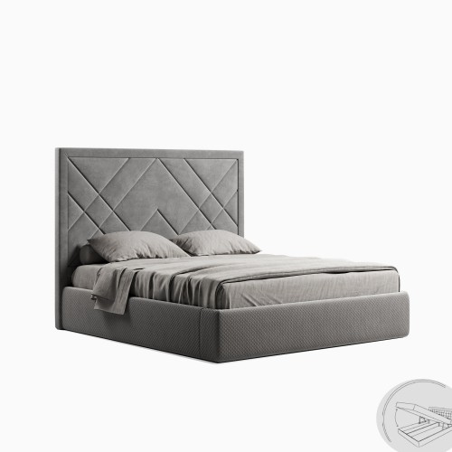 М’яке ліжко 1,8х2,0 Віва VV-49-WG МіроМарк