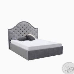 М'яке ліжко Мілана (Milana) 1,6х2,0 Підйомне Світло-Сірий Велюр (складська позиція) SF-66-ML МіроМарк