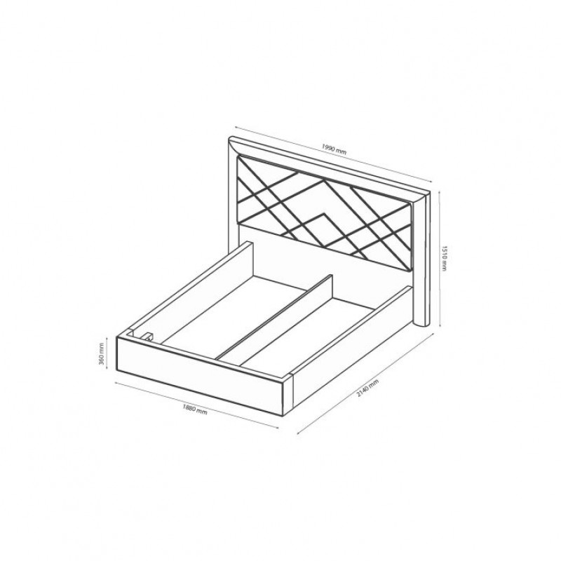М’яке ліжко 1,8х2,0 Віва VV-39-WB МіроМарк