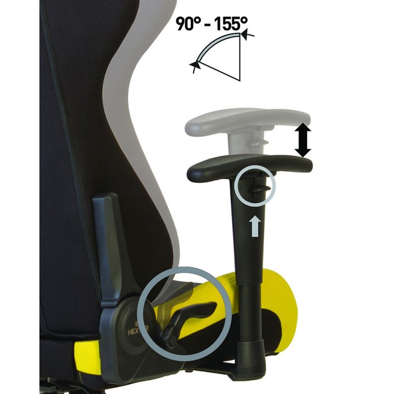 Крісло HEXTER ML FR R1D TILT PL70 FAB/01 Nowy Styl