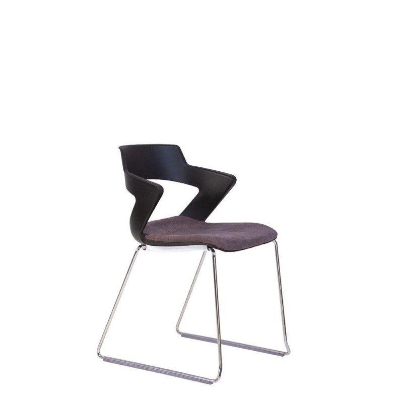 Крісло ZENITH plast plus combi black CFS Nowy Styl