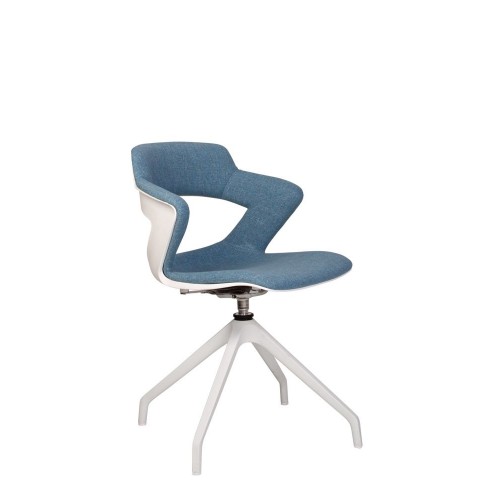 Крісло ZENITH plast plus white PL68W-4S Nowy Styl